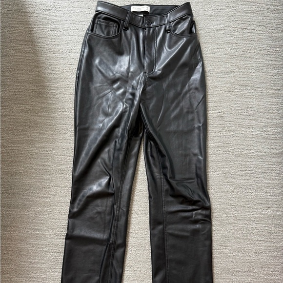 Abercrombie & Fitch Pants - Abercrombie Women’s Black Leather Pants